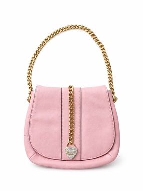 Y2K Juicy Couture Blush Leather Crescent Bag